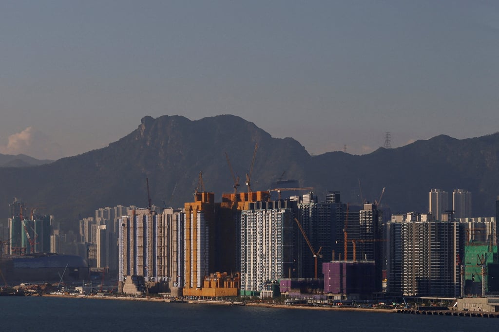 A general view of the construction site for housing buildings in Hong Kong, China. Photo: Reuters