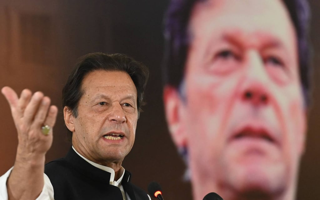 Ousted Pakistan Prime Minister Imran Khan on Tuesday was sentenced to 10 years in jail for revealing state secrets. Photo: AFP