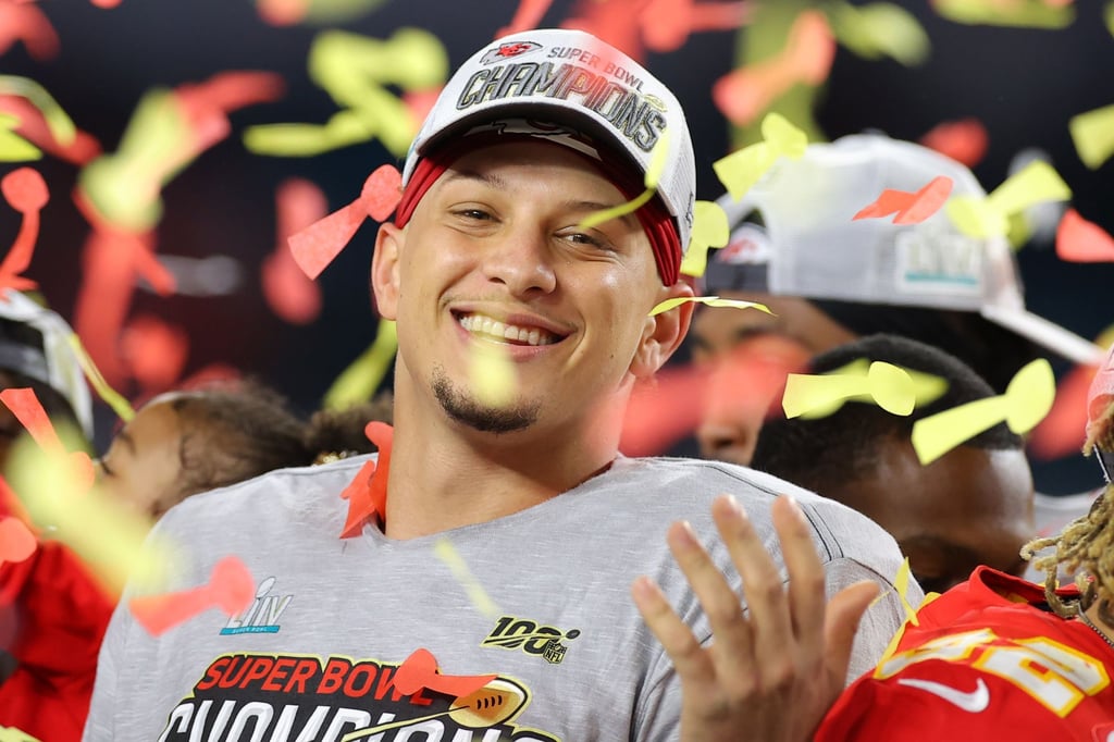 Patrick Mahomes plays for the Kansas City Chiefs alongside Taylor Swift’s beau Travis Kelce. Getty Images/AFP Patrick Mahomes plays for the Kansas City Chiefs alongside Taylor Swift’s beau Travis Kelce. Getty Images/AFP