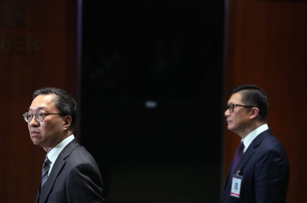 (From left) Secretary for Justice Paul Lam and Secretary for Security Chris Tang. Photo: Sam Tsang (From left) Secretary for Justice Paul Lam and Secretary for Security Chris Tang. Photo: Sam Tsang