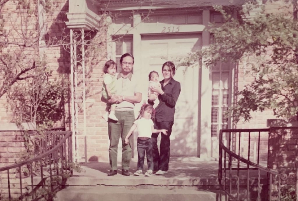 Daphne Tse in her mother’s arms in a family photo taken in San Antonio, Texas, in 1971. Photo: courtesy of Daphne Tse Daphne Tse in her mother’s arms in a family photo taken in San Antonio, Texas, in 1971. Photo: courtesy of Daphne Tse