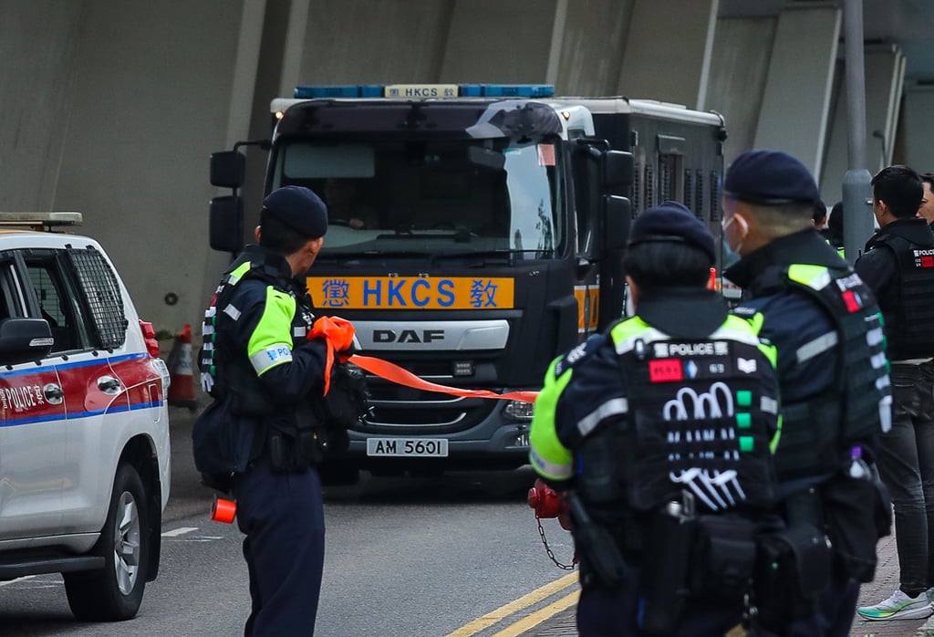 Apple Daily’s former associate publisher Chan Pui-man arrives at West Kowloon Court. She is the second prosecution witness to testify against her former boss Jimmy Lai. Photo: Xiaomei Chen Apple Daily’s former associate publisher Chan Pui-man arrives at West Kowloon Court. She is the second prosecution witness to testify against her former boss Jimmy Lai. Photo: Xiaomei Chen