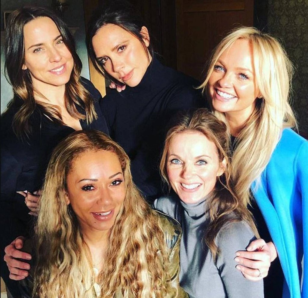 The Spice Girls together in 2018. Photo: @emmaleebunton/Instagram The Spice Girls together in 2018. Photo: @emmaleebunton/Instagram