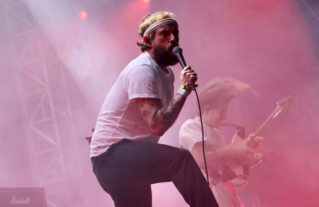 Idles lead singer Joe Talbot onstage in Hong Kong, at Clockenflap, in December 2023. Photo: Jonathan Wong Idles lead singer Joe Talbot onstage in Hong Kong, at Clockenflap, in December 2023. Photo: Jonathan Wong