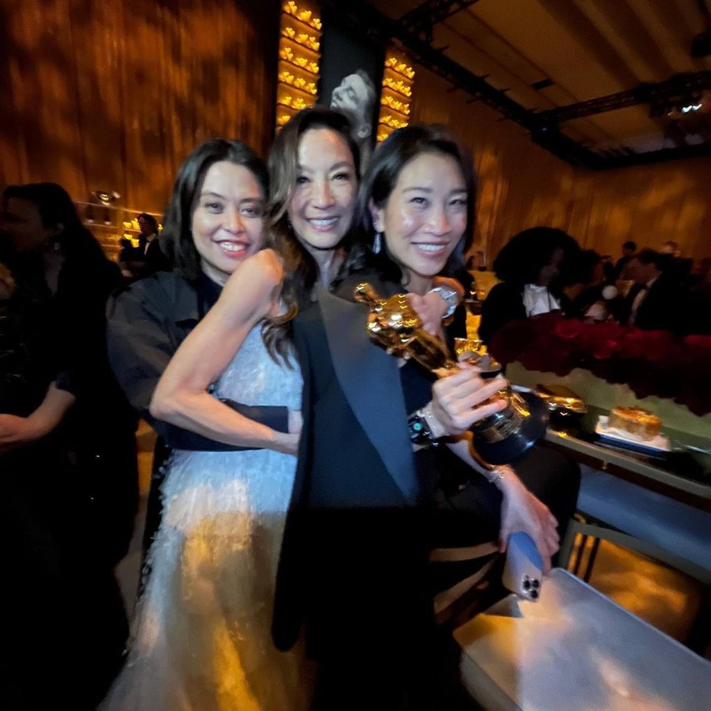 Dee Poon (R), Yeoh’s goddaughter, pictured with the actress after her Oscar win for Everything Everywhere All At Once. Photo: @deedeepoon/Instagram Dee Poon (R), Yeoh’s goddaughter, pictured with the actress after her Oscar win for Everything Everywhere All At Once. Photo: @deedeepoon/Instagram