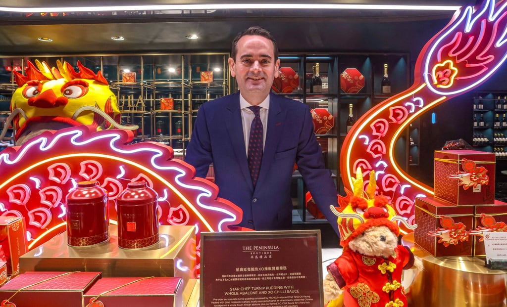 Guy Riddell at Peninsula Boutique and Cafe at the Peninsula Hotel in Tsim Sha Tsui. Photo: Jonathan Wong