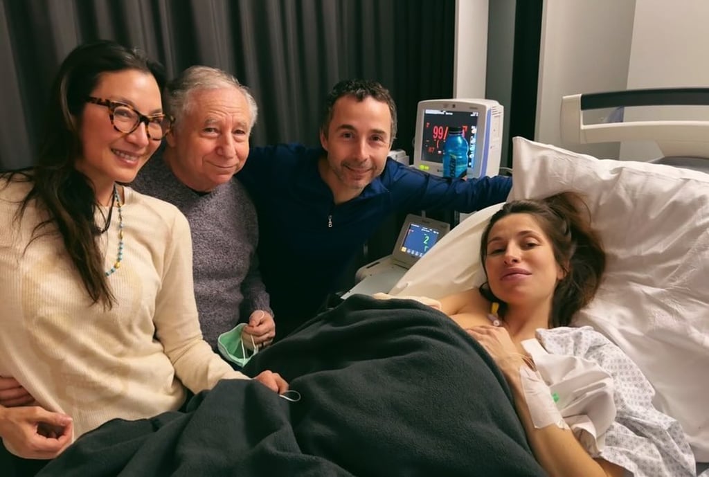 Michelle Yeoh is also now a step-grandmother, after Nicolas Todt, son of her husband Jean Todt, recently welcomed a child. Photo: @nicolastodt/Instagram Michelle Yeoh is also now a step-grandmother, after Nicolas Todt, son of her husband Jean Todt, recently welcomed a child. Photo: @nicolastodt/Instagram