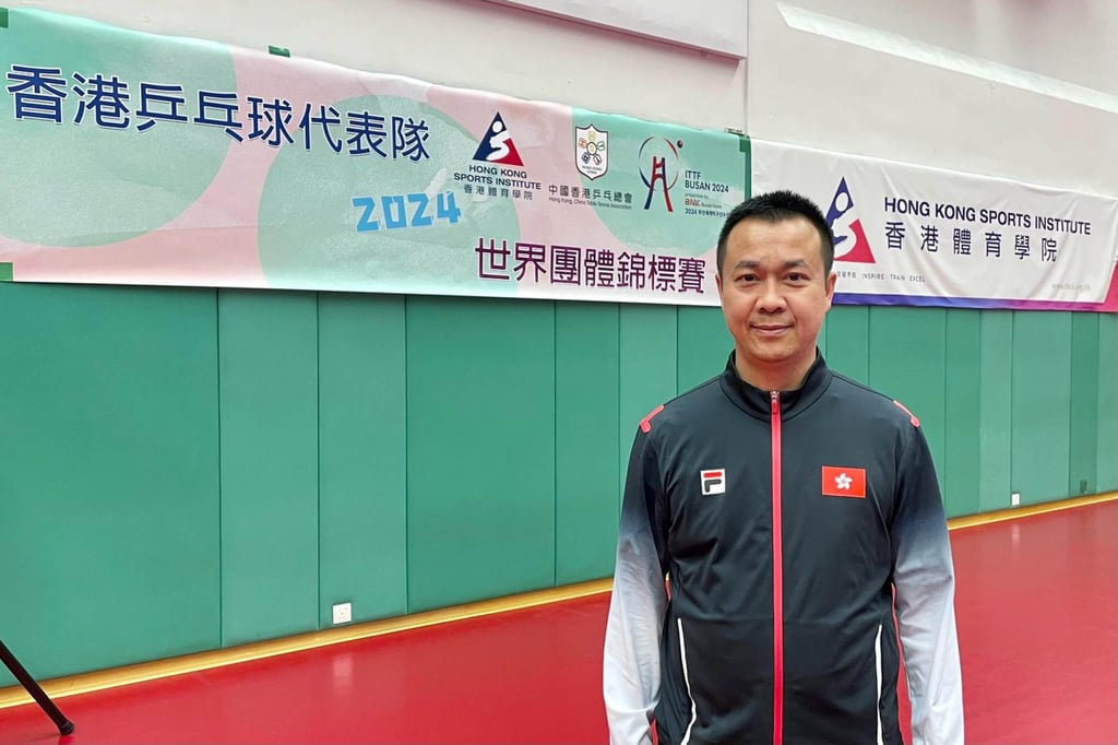 Li Ching, the acting head coach of Hong Kong’s table tennis teams. Photo: Mike Chan Li Ching, the acting head coach of Hong Kong’s table tennis teams. Photo: Mike Chan