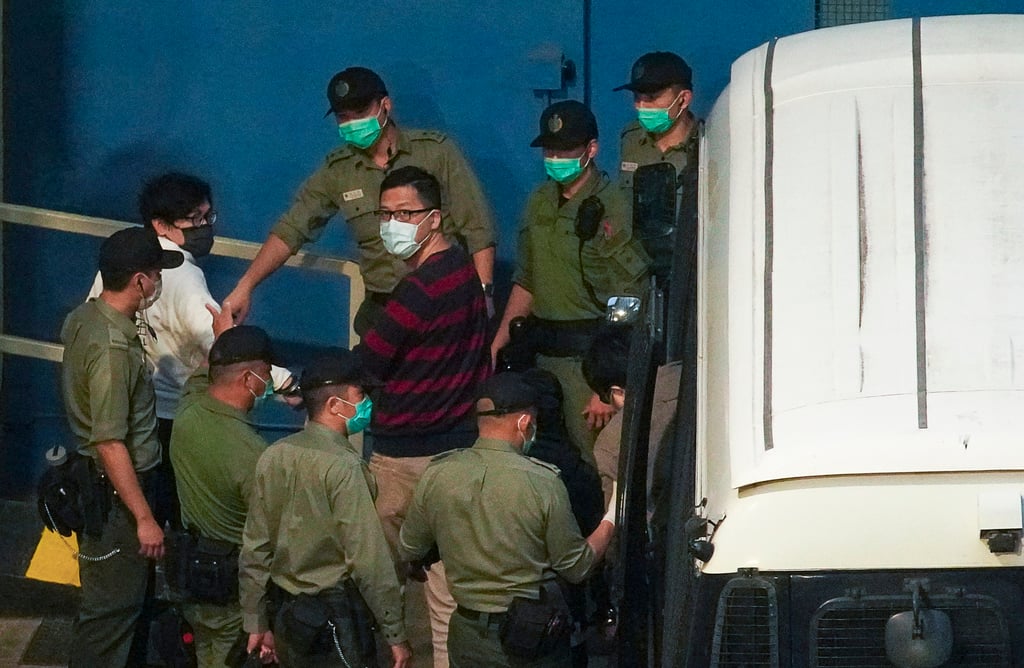 Lam Cheuk-ting arrives at Lai Chi Kok Reception Centre. He was sentenced to four months in prison in 2022. Photo: Winson Wong