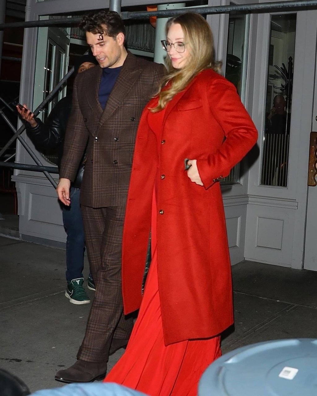 Photo: Henry Cavill, who is promoting his new film Argylle, and his partner, Natalie Viscuso. Photo: @justjared/Instagram