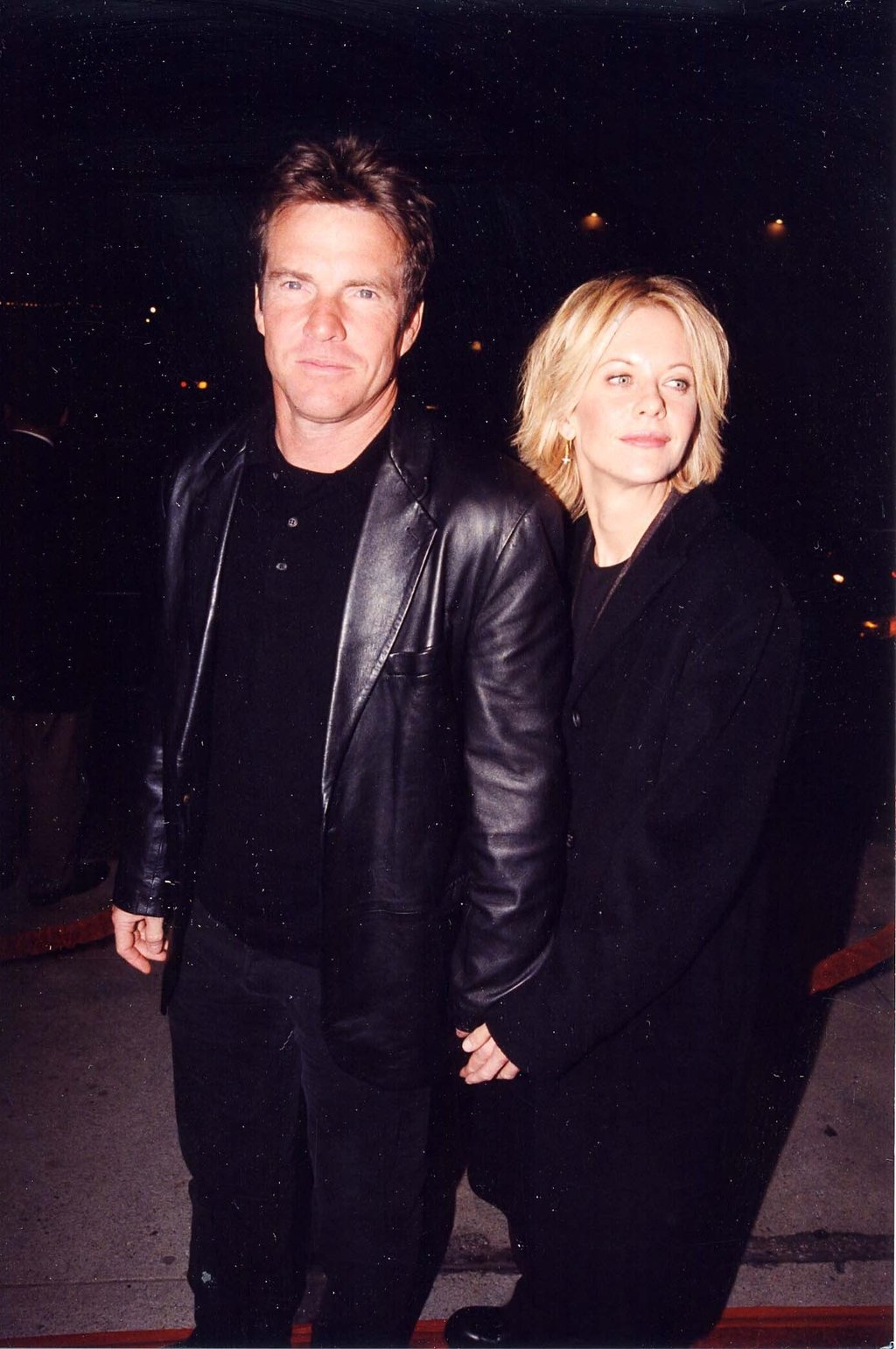 Dennis Quaid and Meg Ryan at the premiere of Hurlyburly in Los Angeles, in 1998. Photo: Getty Images Dennis Quaid and Meg Ryan at the premiere of Hurlyburly in Los Angeles, in 1998. Photo: Getty Images