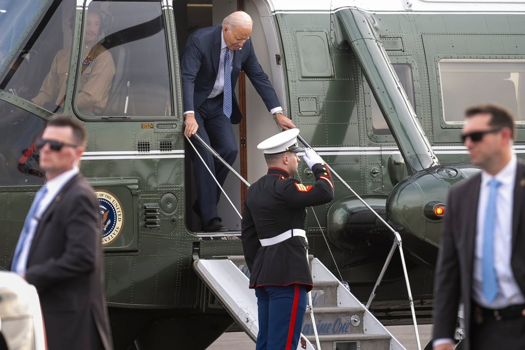 US President Joe Biden earlier on Thursday. Photo: AP