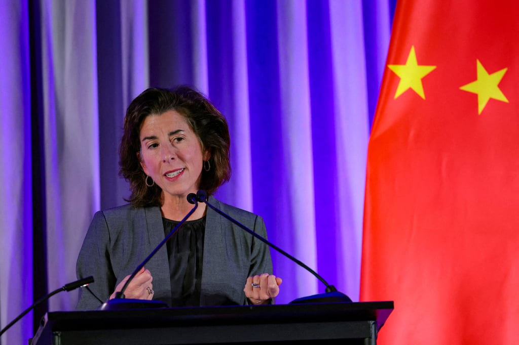US Commerce Secretary Gina Raimondo has said TikTok “poses national security risks”. Photo: Reuters US Commerce Secretary Gina Raimondo has said TikTok “poses national security risks”. Photo: Reuters