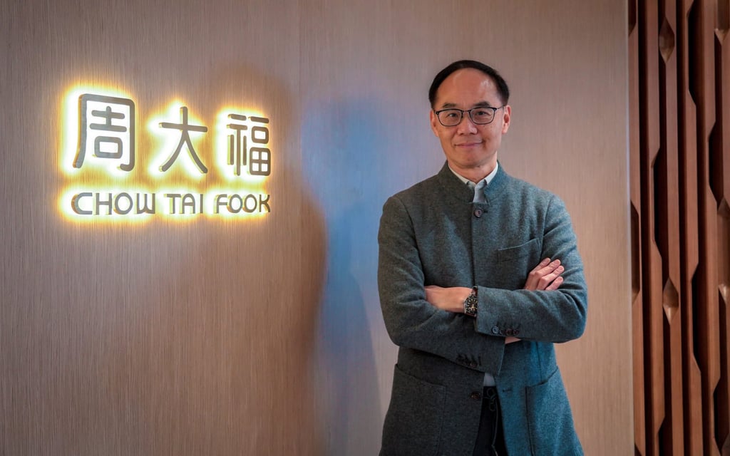 Kent Wong Siu-kee, Chow Tai Fook managing director, said gold jewellery with cultural innovations has grown more popular among young consumers in recent years. Photo: Handout Kent Wong Siu-kee, Chow Tai Fook managing director, said gold jewellery with cultural innovations has grown more popular among young consumers in recent years. Photo: Handout