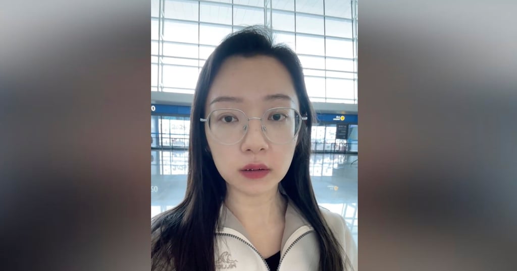 The woman. surnamed Wang, produced paperwork which she said was written approval from the airline that she could board the flight alone, with her wheelchair. Photo: Douyin The woman. surnamed Wang, produced paperwork which she said was written approval from the airline that she could board the flight alone, with her wheelchair. Photo: Douyin