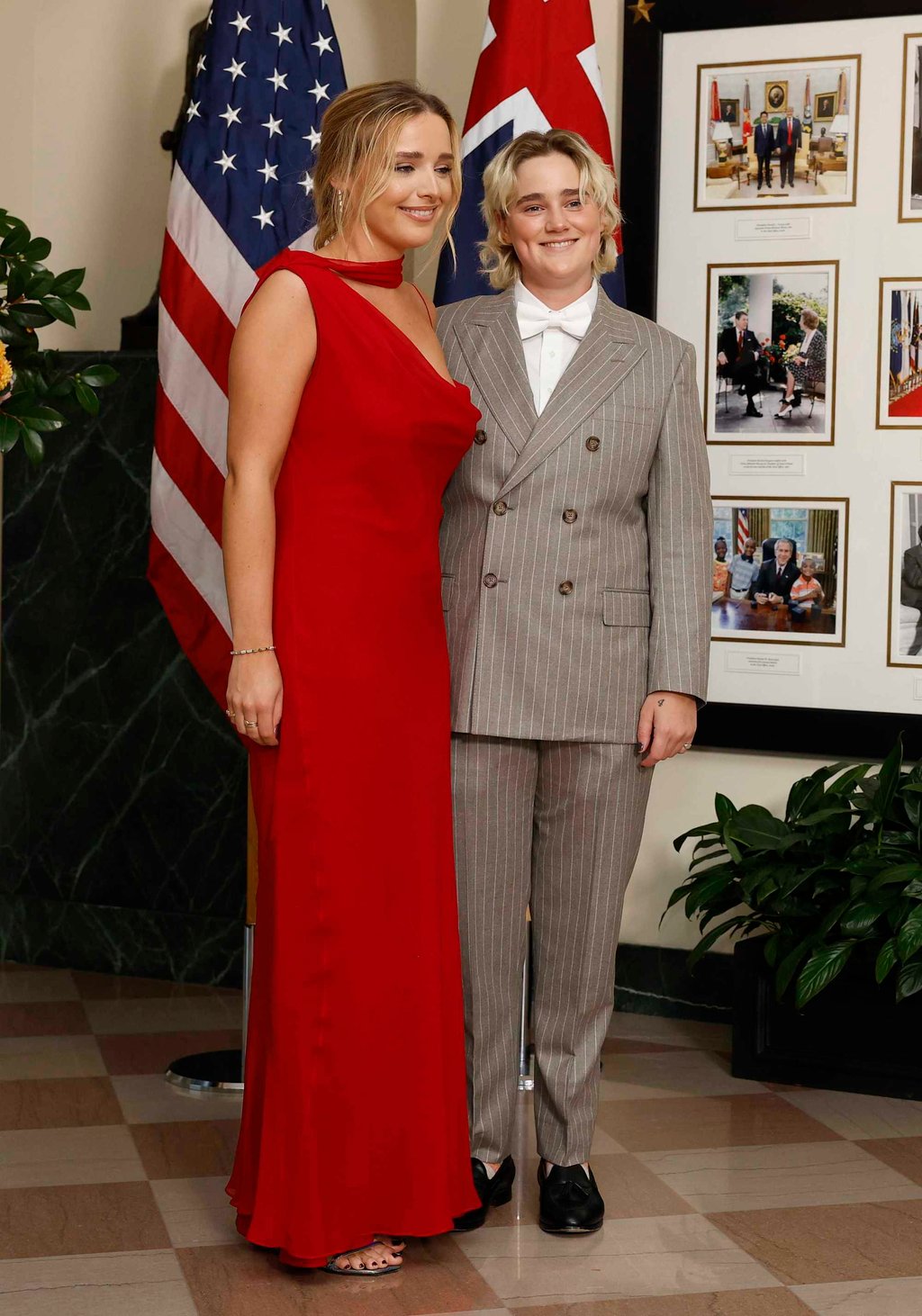 Finnegan Biden (left) and her younger sister Maisy Biden at a White House state dinner together last October. Photo: Getty Images Finnegan Biden (left) and her younger sister Maisy Biden at a White House state dinner together last October. Photo: Getty Images