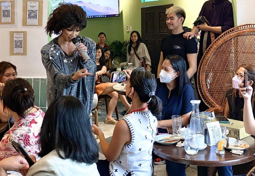 A performer at one of Butterboy’s Saturday drag brunch events. Photo: Facebook/Butterboy