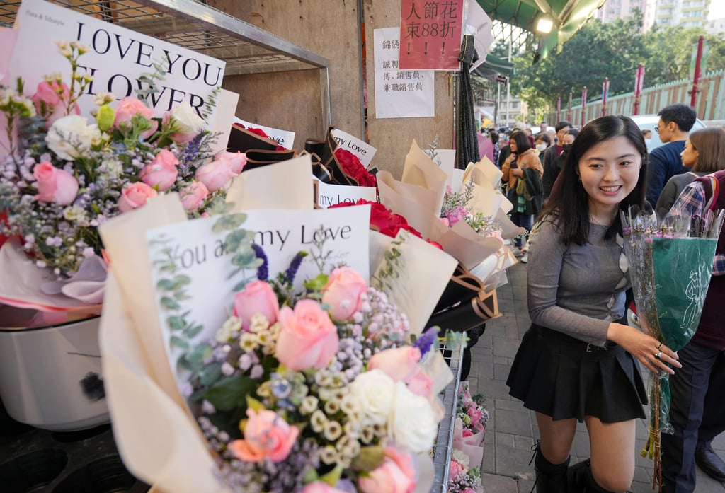 People shop for flowers ahead of Valentine’s Day. A florist has complained about people tending to save money amid economic uncertainties. Eugene Lee People shop for flowers ahead of Valentine’s Day. A florist has complained about people tending to save money amid economic uncertainties. Eugene Lee
