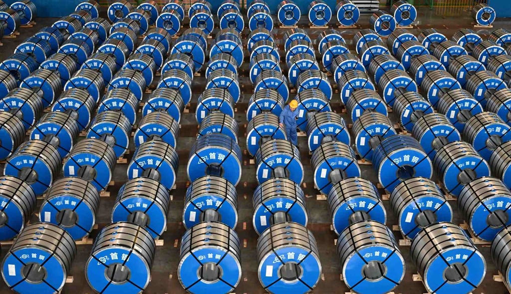The EU proposes to implement a 6 per cent tax on carbon-intensive sectors such as steel from 2026. Photo: Xinhua The EU proposes to implement a 6 per cent tax on carbon-intensive sectors such as steel from 2026. Photo: Xinhua
