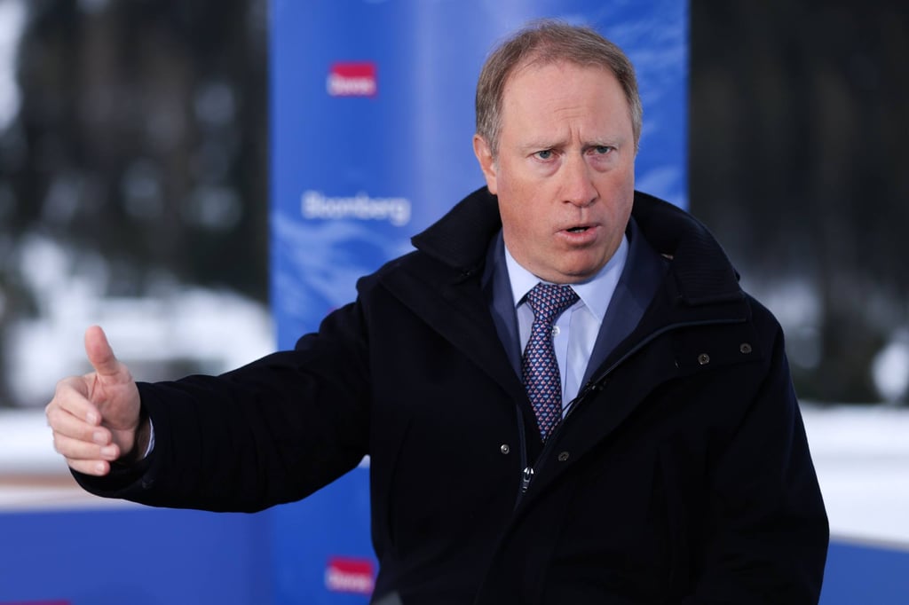 Ted Pick, CEO of Morgan Stanley, speaks during a Bloomberg Television interview on day three of the World Economic Forum (WEF) in Davos, Switzerland, on January 18, 2024. Photo: Bloomberg Ted Pick, CEO of Morgan Stanley, speaks during a Bloomberg Television interview on day three of the World Economic Forum (WEF) in Davos, Switzerland, on January 18, 2024. Photo: Bloomberg