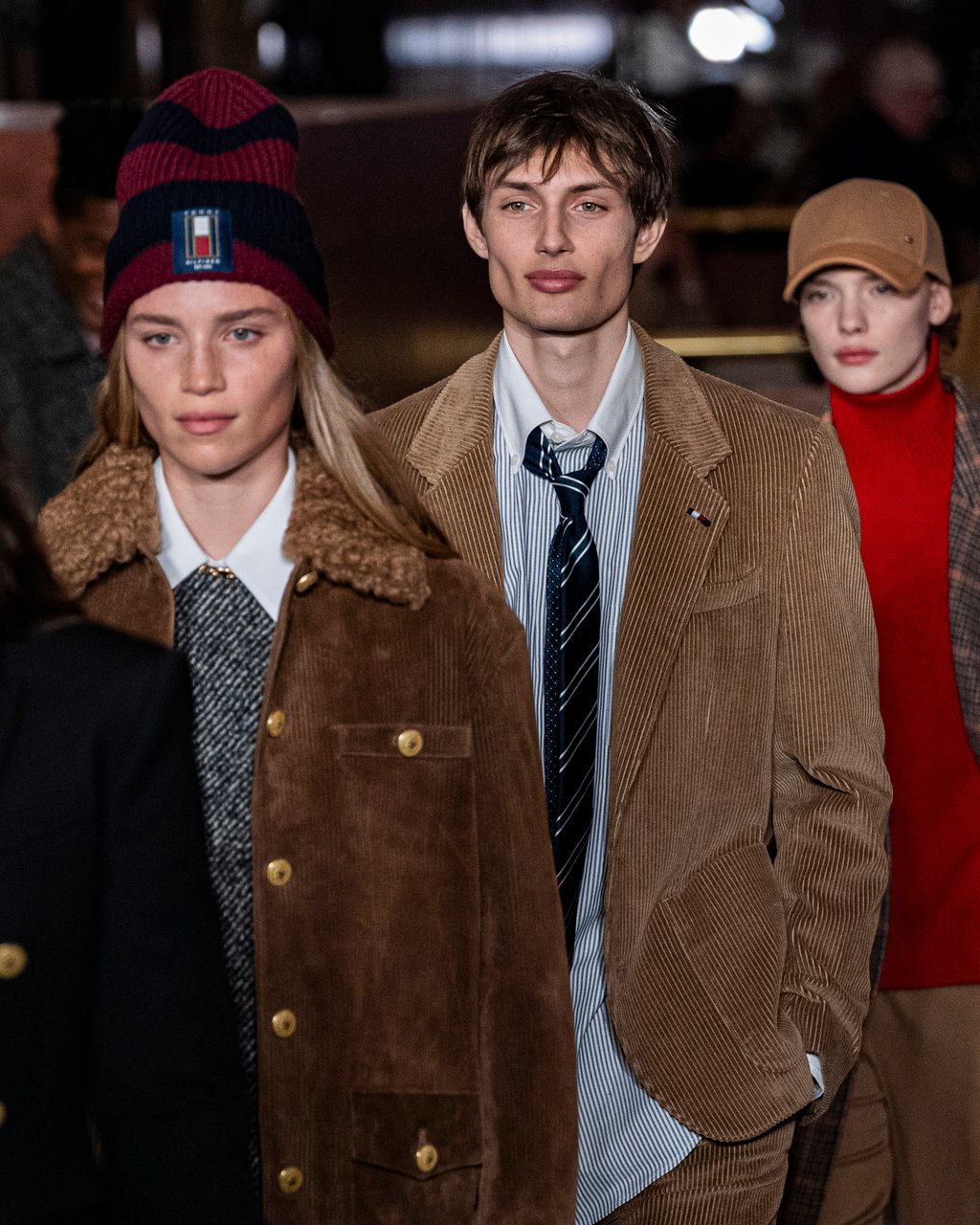 Preppy looks at Tommy Hilfiger autumn/winter 2024. Photo: AP Preppy looks at Tommy Hilfiger autumn/winter 2024. Photo: AP