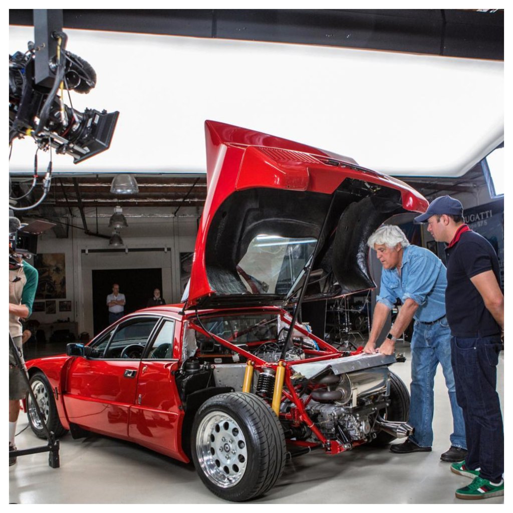 Jay Leno has a huge garage and a team of mechanics to help him maintain his collection. Photo: @jaylenosgarage/Instagram Jay Leno has a huge garage and a team of mechanics to help him maintain his collection. Photo: @jaylenosgarage/Instagram