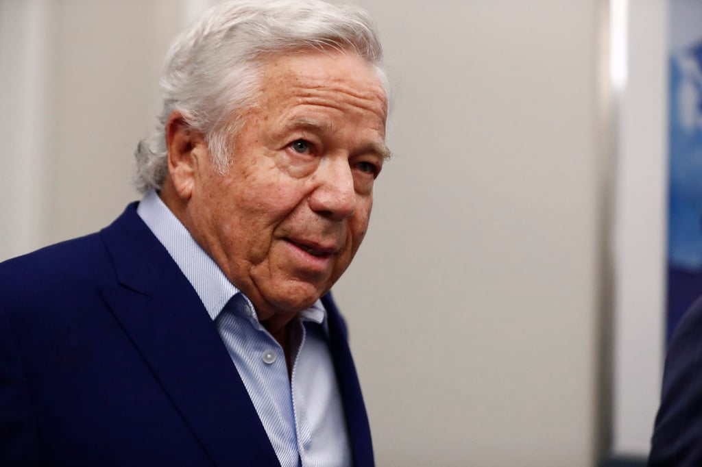 New England Patriots owner Robert Kraft arrives at an NFL football owners meeting in 2019. Photo: AP New England Patriots owner Robert Kraft arrives at an NFL football owners meeting in 2019. Photo: AP