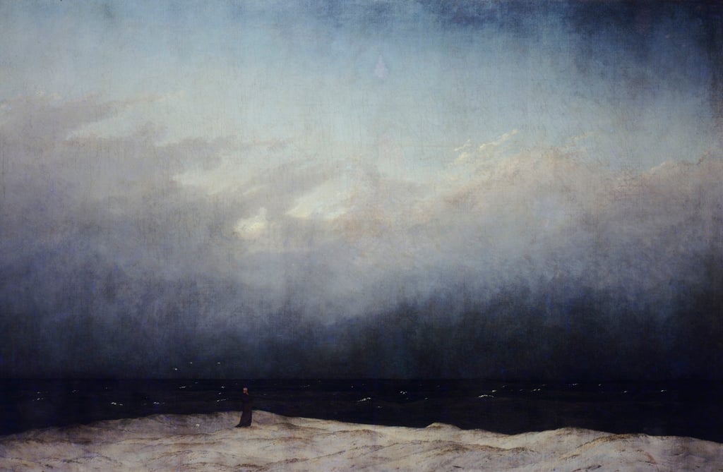 Monk by the Sea, by Caspar David Friedrich. Photo: DeAgostini via Getty Images Monk by the Sea, by Caspar David Friedrich. Photo: DeAgostini via Getty Images