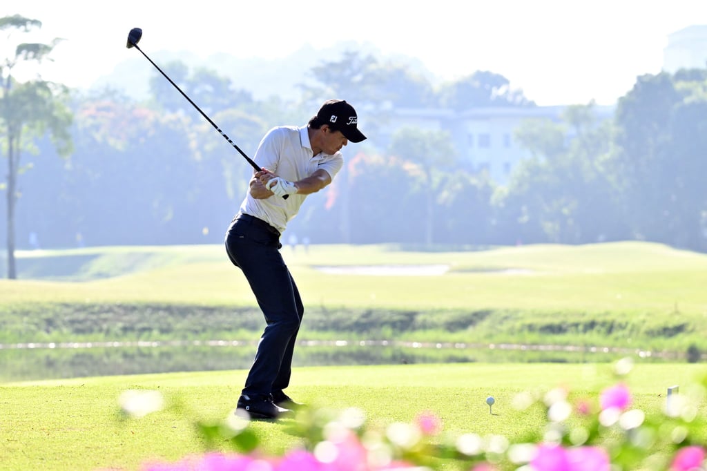 Kevin Yuan shot a 64 to move into the share of the lead. Photo: Asian Tour. Kevin Yuan shot a 64 to move into the share of the lead. Photo: Asian Tour.