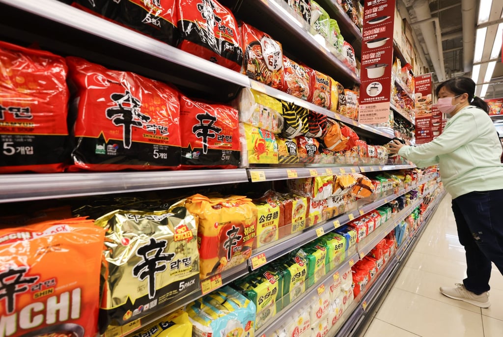 According to the latest figures, Chinese consumed 45 billion servings of instant noodles in 2022, seven times the amount eaten in Japan. Photo: Dickson Lee According to the latest figures, Chinese consumed 45 billion servings of instant noodles in 2022, seven times the amount eaten in Japan. Photo: Dickson Lee