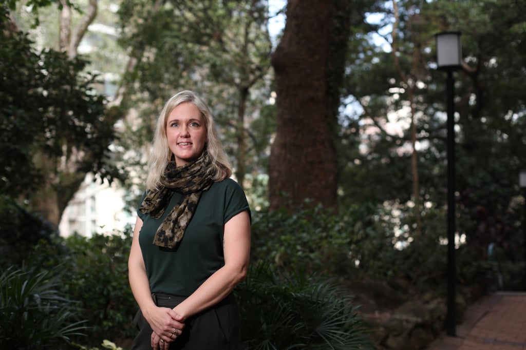 Astrid Andersson on campus at the University of Hong Kong in Pok Fu Lam. Photo: Xiaomei Chen Astrid Andersson on campus at the University of Hong Kong in Pok Fu Lam. Photo: Xiaomei Chen