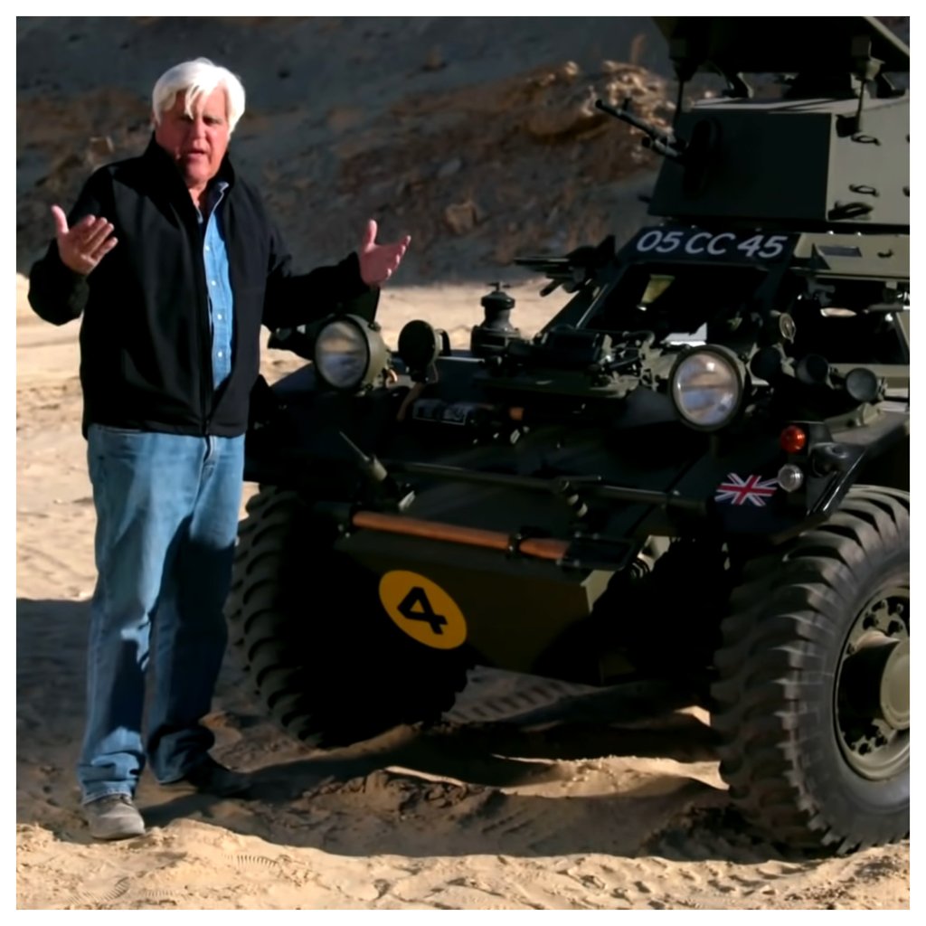 The Ferret Mk 2 was made in 1959 and Jay Leno still bombs around in it. Photo: @Jay Leno’s Garage/YouTube The Ferret Mk 2 was made in 1959 and Jay Leno still bombs around in it. Photo: @Jay Leno’s Garage/YouTube
