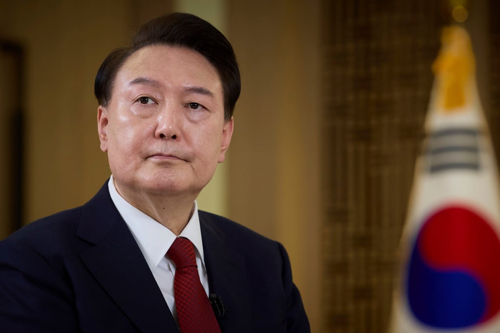 South Korea’s conservative President Yoon Suk-yeol has taken a hardline stance on the North since his election in 2022. Photo: South Korea Presidential Office via AP South Korea’s conservative President Yoon Suk-yeol has taken a hardline stance on the North since his election in 2022. Photo: South Korea Presidential Office via AP
