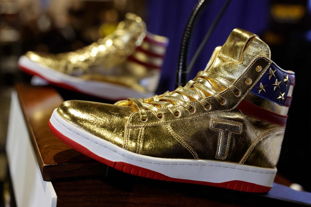 Trump unveils US 399 Never Surrender High Tops at Sneaker Con in Philadelphia after US 355 million ruling against him South China Morning Post