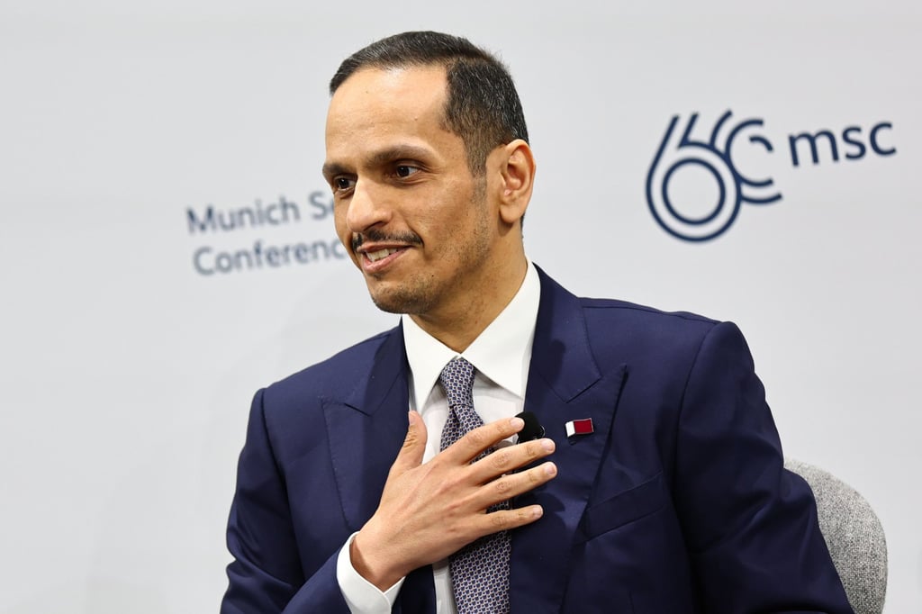 Qatari Prime Minister Mohammed bin Abdulrahman Al-Thani attends a panel discussion in Munich, Germany on Saturday. Photo: EPA-EFE