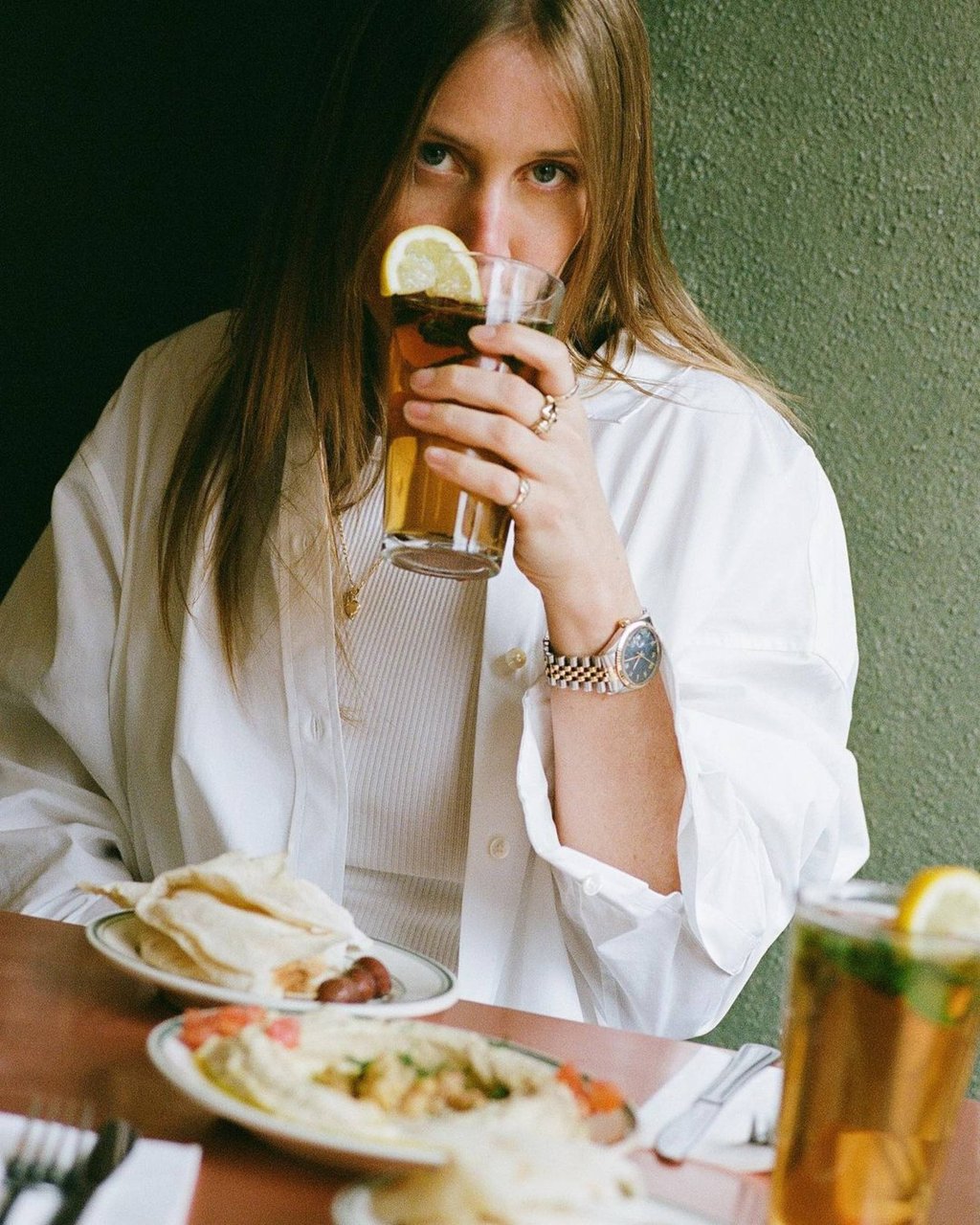 Brynn Wallner in partial downtime mode, while still displaying prominent wrist candy. Photo: @dimepiece.co/Instagram Brynn Wallner in partial downtime mode, while still displaying prominent wrist candy. Photo: @dimepiece.co/Instagram