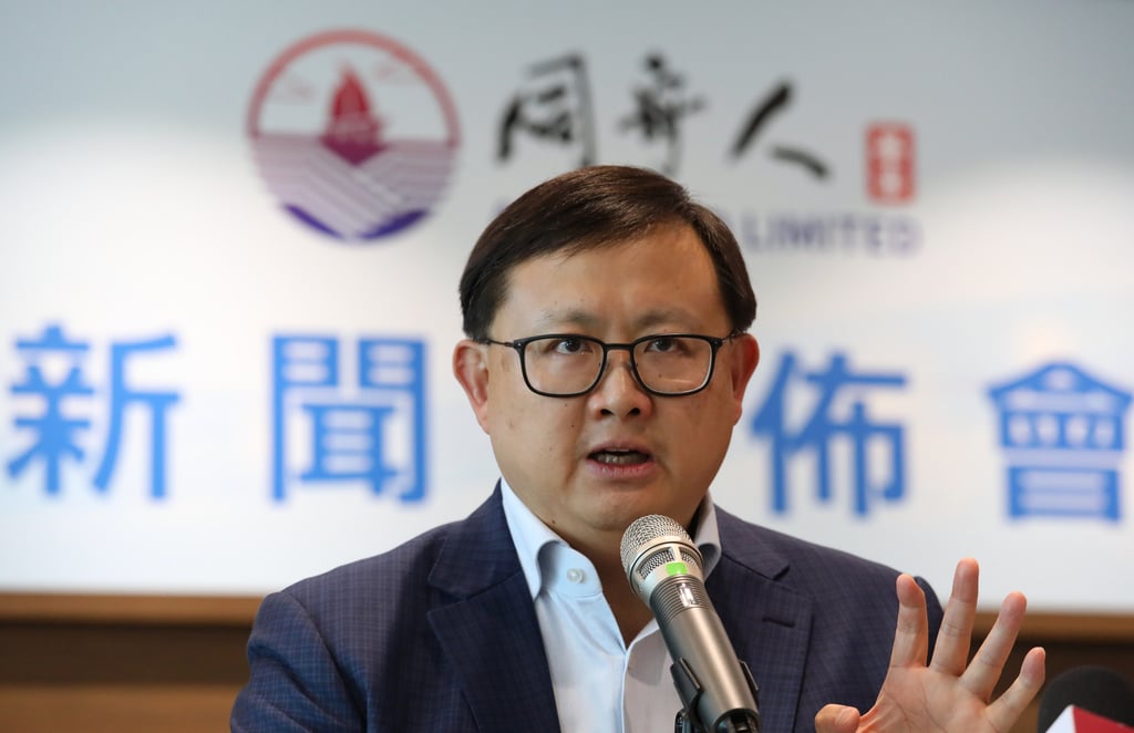 Kennedy Wong, an NPC deputy for the DAB and lawyer, says more mainland Chinese listings on Hong Kong stock exchange would benefit both places and that a joint working group should be set up. Photo: Nora Tam