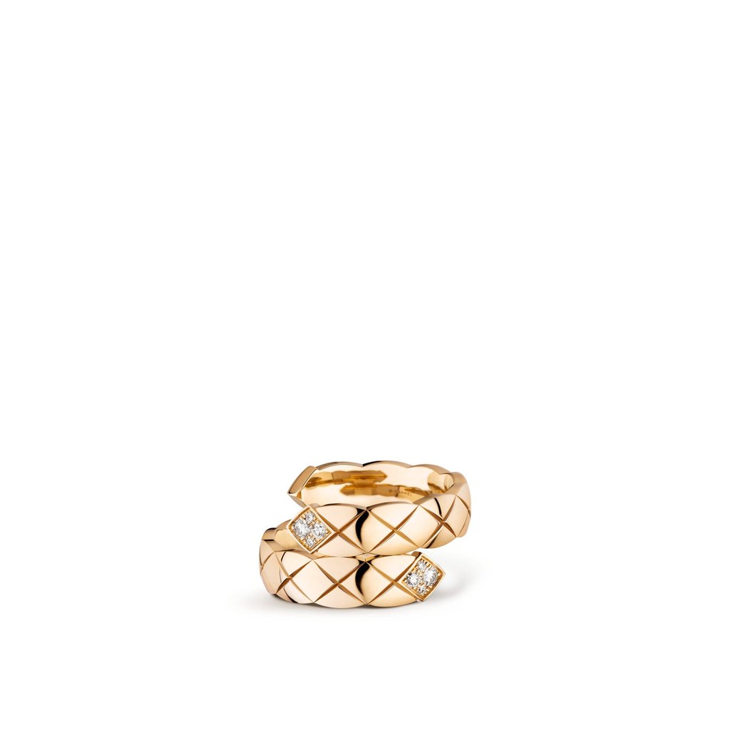 Chanel Fine Jewellery Toi et Moi ring, large version, in 18k beige gold and diamonds. Photo: Handout