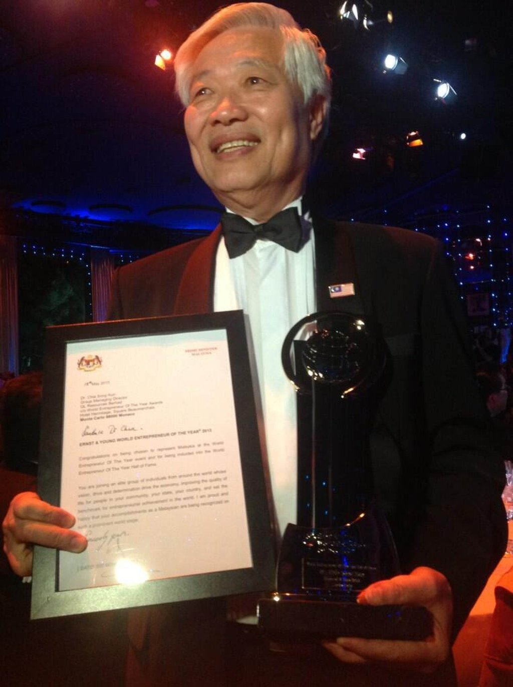 Chia Song Kun and his family made their fortune from producing food items. Photo: @501Awani/X Chia Song Kun and his family made their fortune from producing food items. Photo: @501Awani/X