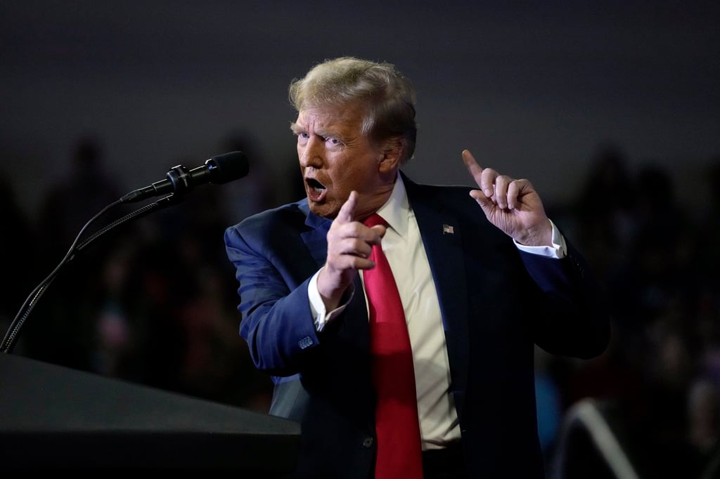 Donald Trump on the campaign trail in Conway, South Carolina. Photo: AP Donald Trump on the campaign trail in Conway, South Carolina. Photo: AP
