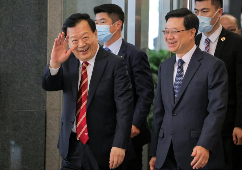 HKMAO director Xia Baolong (left) is expected to meet tycoons and other business leaders during to his visit to the city. Photo: Jelly Tse