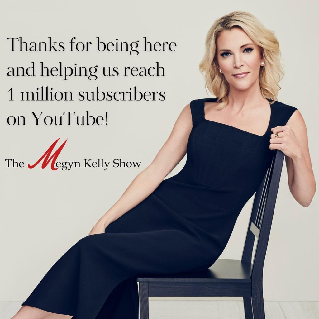 Megyn Kelly thanked her followers for a million YouTube subscribers in May 2023. Photo: @megynkellyshow/Instagram