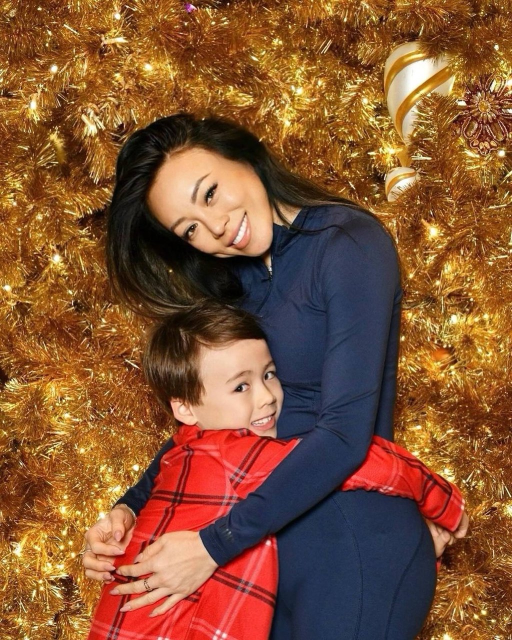 Dara Huang and her son, Christopher Woolf Mapelli Mozzi, who is royal step-sibling to little sister Sienna Elizabeth Mapelli Mozzi. Photo: @dara_huang/Instagram