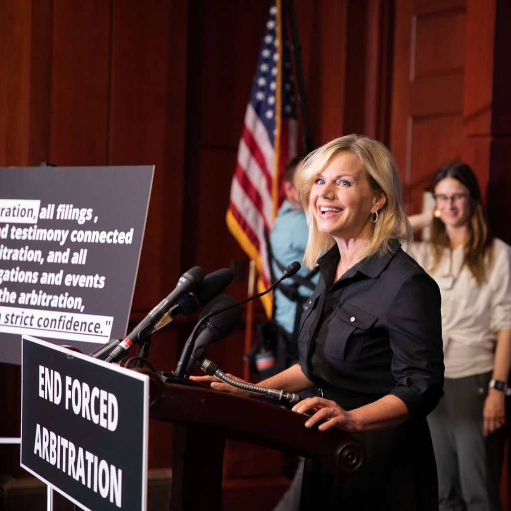 Since her lawsuit in 2016, Gretchen Carlson has made it her mission to end forced arbitration in the workplace. Photo: @gretchencarlson/Instagram Since her lawsuit in 2016, Gretchen Carlson has made it her mission to end forced arbitration in the workplace. Photo: @gretchencarlson/Instagram