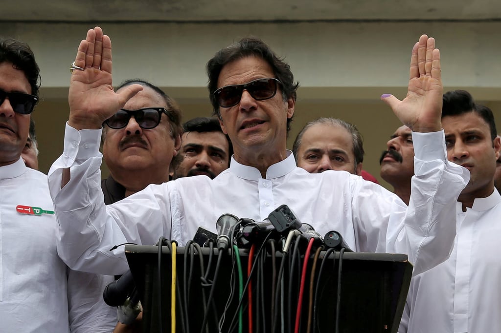 Cricket star-turned-politician Imran Khan, chairman of Pakistan Tehreek-e-Insaf (PTI) in 2018. Photo: Reuters Cricket star-turned-politician Imran Khan, chairman of Pakistan Tehreek-e-Insaf (PTI) in 2018. Photo: Reuters