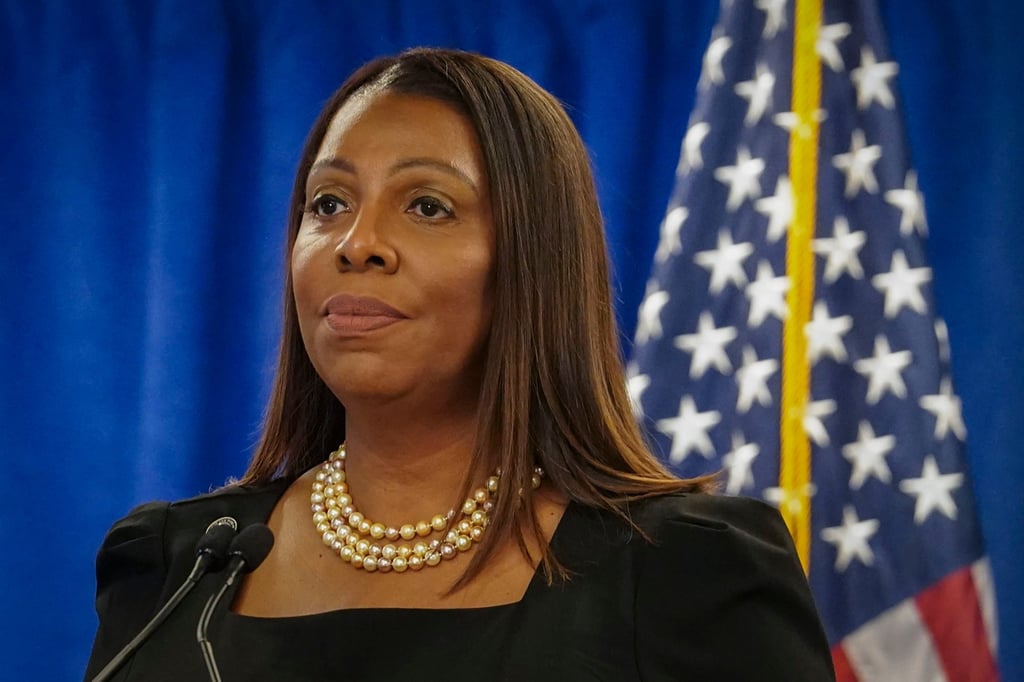 New York Attorney General Letitia James said if Trump were unable to pay off the judgment in his civil fraud case, she would “ask the judge to seize his assets”, naming 40 Wall Street specifically. Photo: AP New York Attorney General Letitia James said if Trump were unable to pay off the judgment in his civil fraud case, she would “ask the judge to seize his assets”, naming 40 Wall Street specifically. Photo: AP