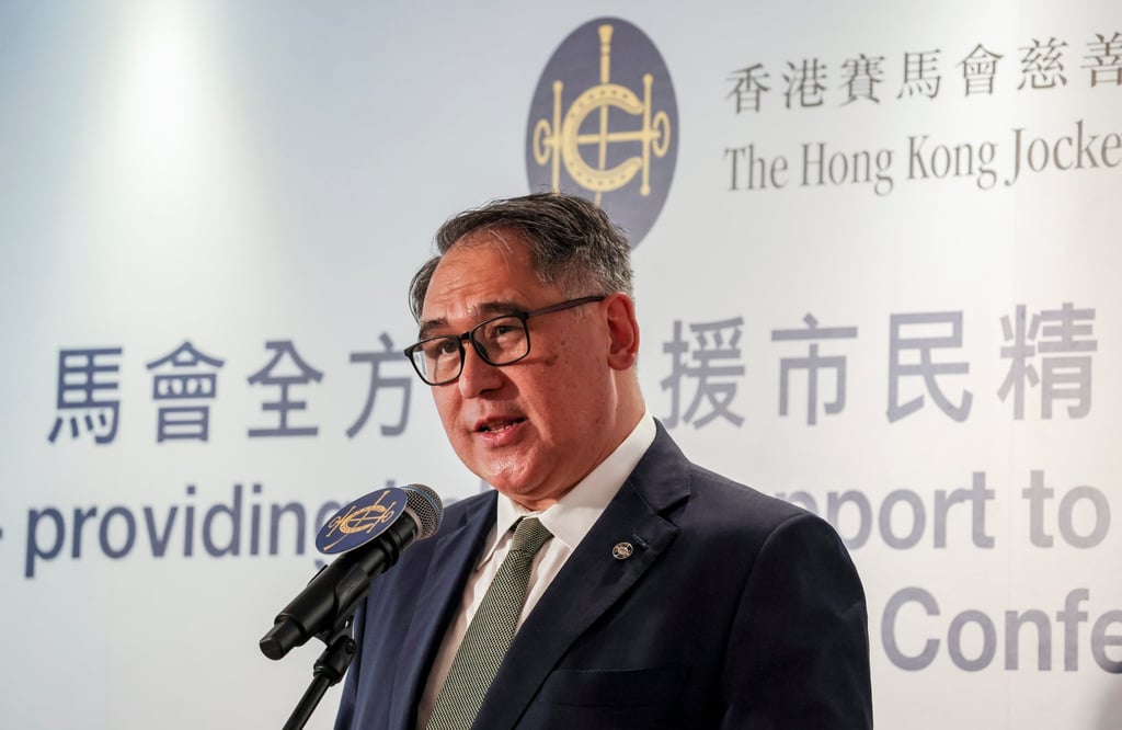 Lester Huang of the Hong Kong Jockey Club says the organisation will expand existing schemes and create new ones to help combat mental health problems in the city. Photo: Jelly Tse