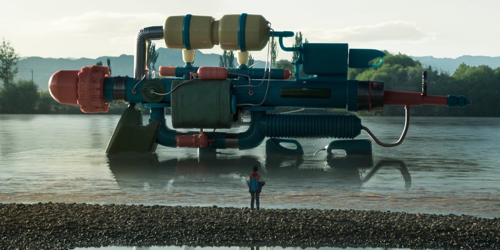 A surreal moment in a still from Above the Dust.