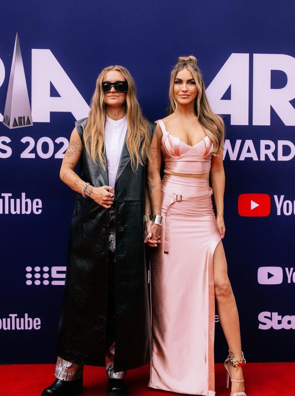 G Flip and Chrishell Stause always make an effort on the red carpet. Photo: @gflip/Instagram G Flip and Chrishell Stause always make an effort on the red carpet. Photo: @gflip/Instagram
