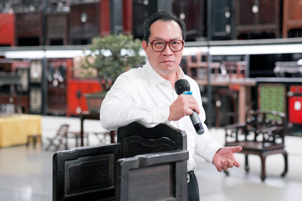 Chiang Lim-che, a Chinese art collector and trader from Hong Kong, at his warehouse in Guangzhou. Photo: Handout Chiang Lim-che, a Chinese art collector and trader from Hong Kong, at his warehouse in Guangzhou. Photo: Handout